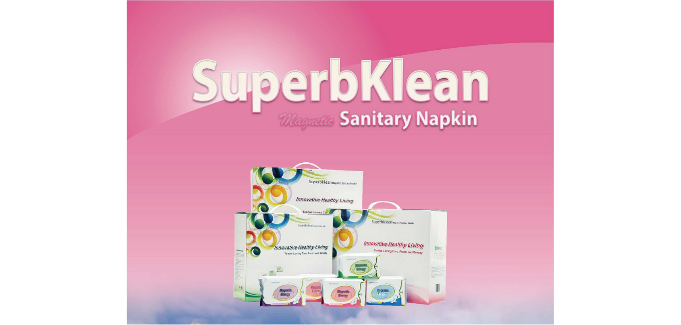 Superbklean Magnetic Sanitary Napkins