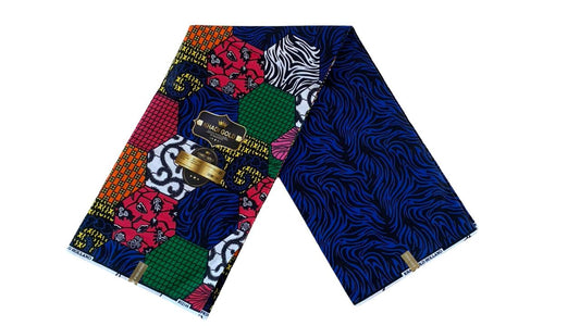 African Ankara Fabric - Khadi Gold Patterned