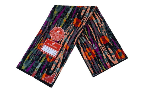 African Ankara Fabric - Exceptional Grey